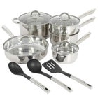 12-Piece Stainless Steel Cookware & Kitchen Tool Set image number null