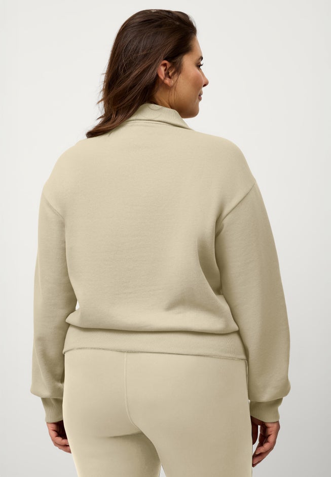 &frac14; Zip Collar Fleece Sweatshirt image number 1