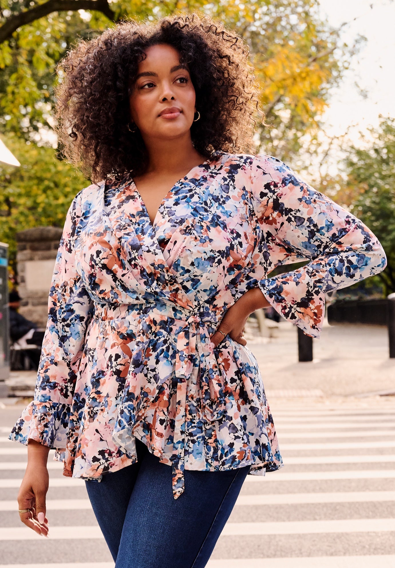 Wrap Peplum Top image number 0