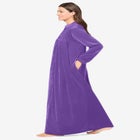Smocked Velour Long Robe image number null