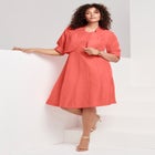 Plus Size Elbow Sleeve Fit-and-Flare Dress with Bolero Jacket – 2-Piece Suit image number null