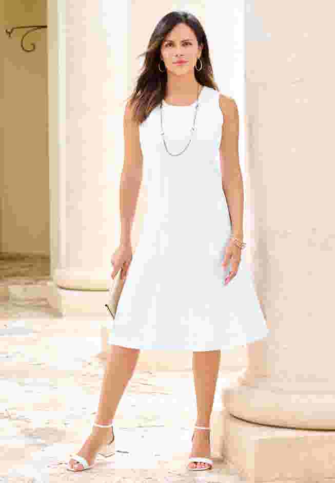 Fit And Flare Jacket Suit Dress image number 4