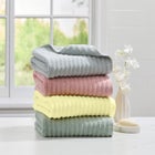 2-Pc. Ribbed Cotton Bath Towel Set image number null
