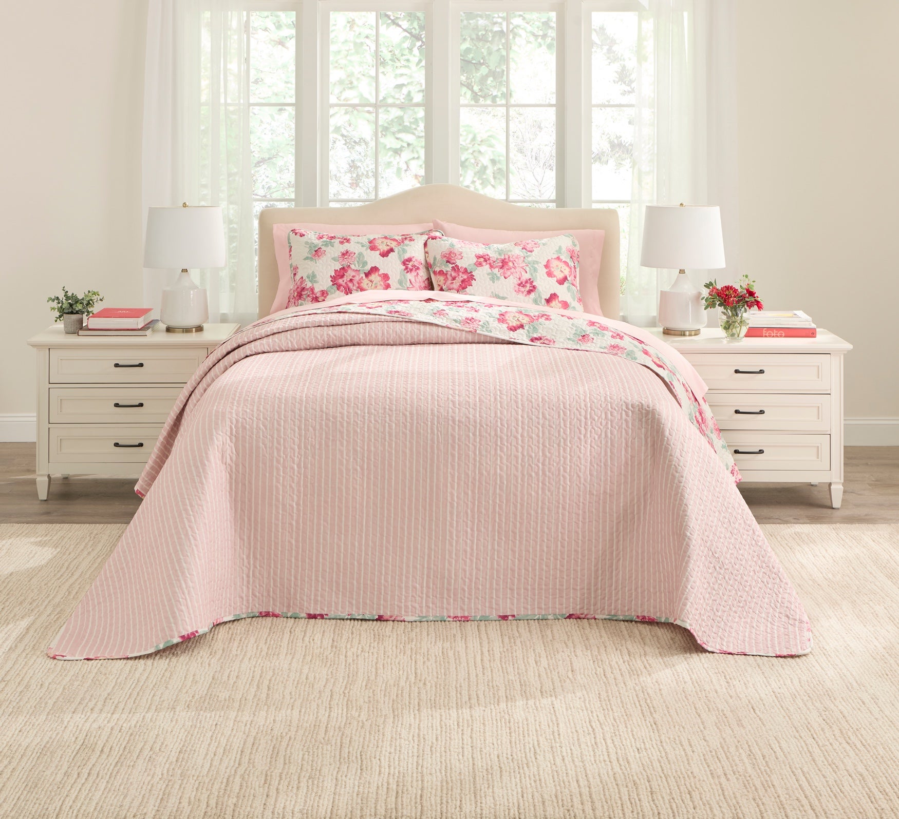 BH Studio Pastel Reversible Bedspread image number 1