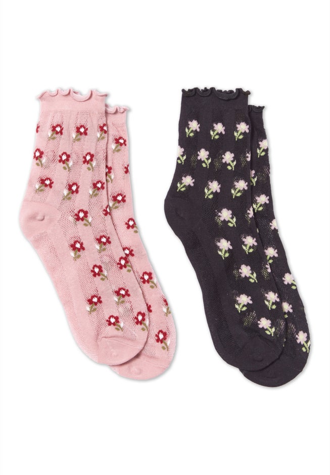 MeMoi&reg; Fashion Socks 2-Pack image number 3
