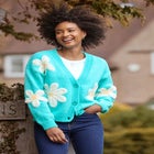 V-Neck Daisy Cardigan image number 0