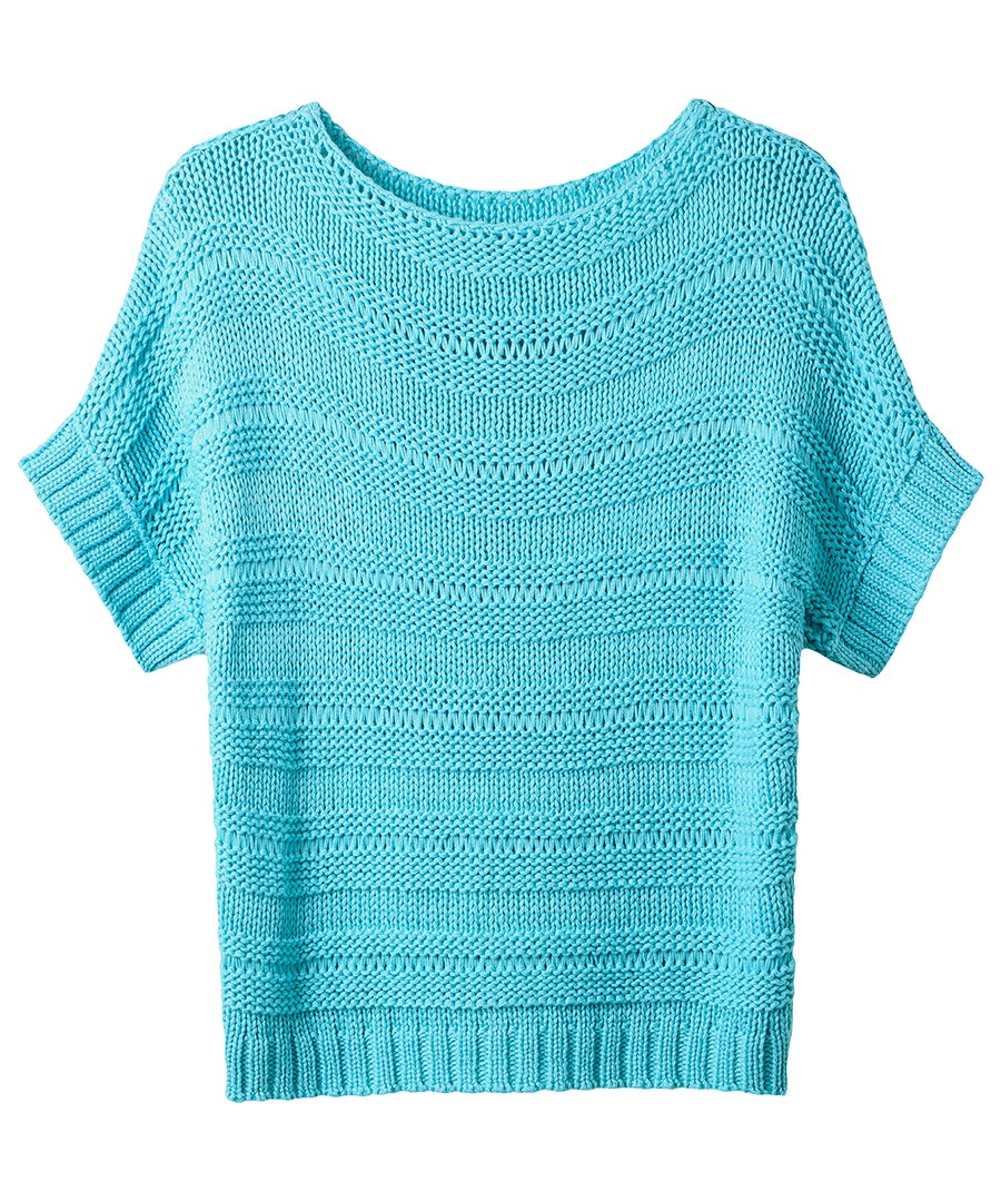 Boatneck Pointelle Sweater image number 3