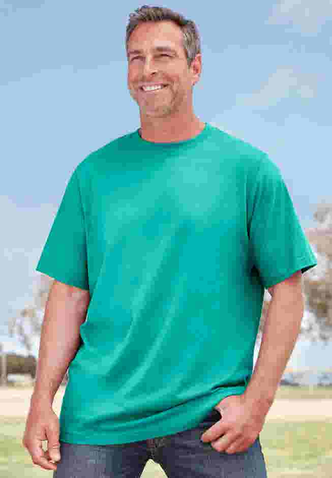Shrink-Less Lightweight Crewneck T-Shirt image number 2