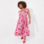 V-neck Ruffle Maxi Dress image number null