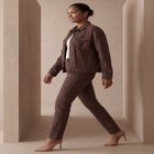 Classic Cotton Denim Straight-Leg Jean image number null