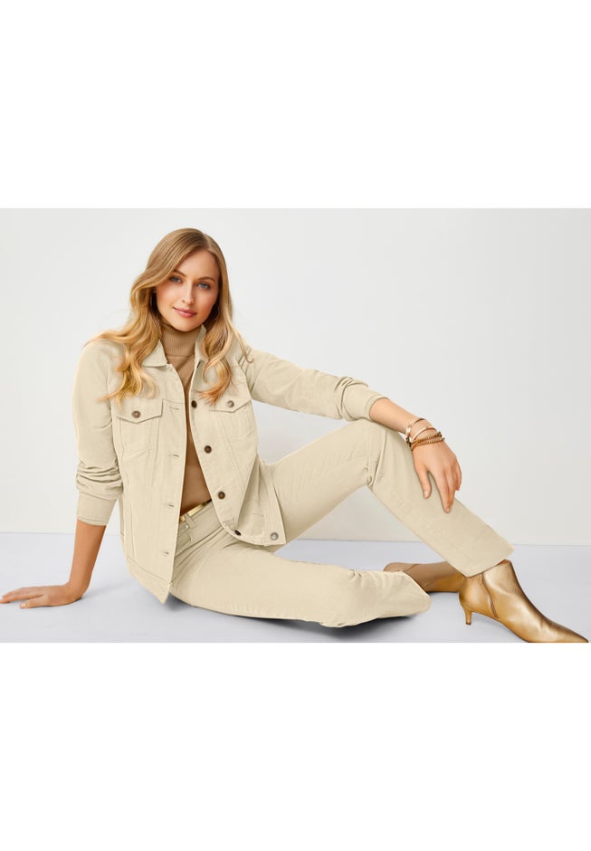 Classic Cotton Denim Straight-Leg Jean image number 1