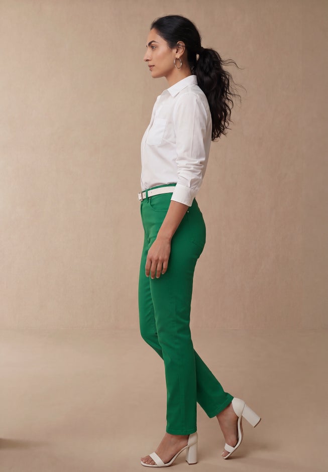 Classic Cotton Denim Straight-Leg Jean image number 2