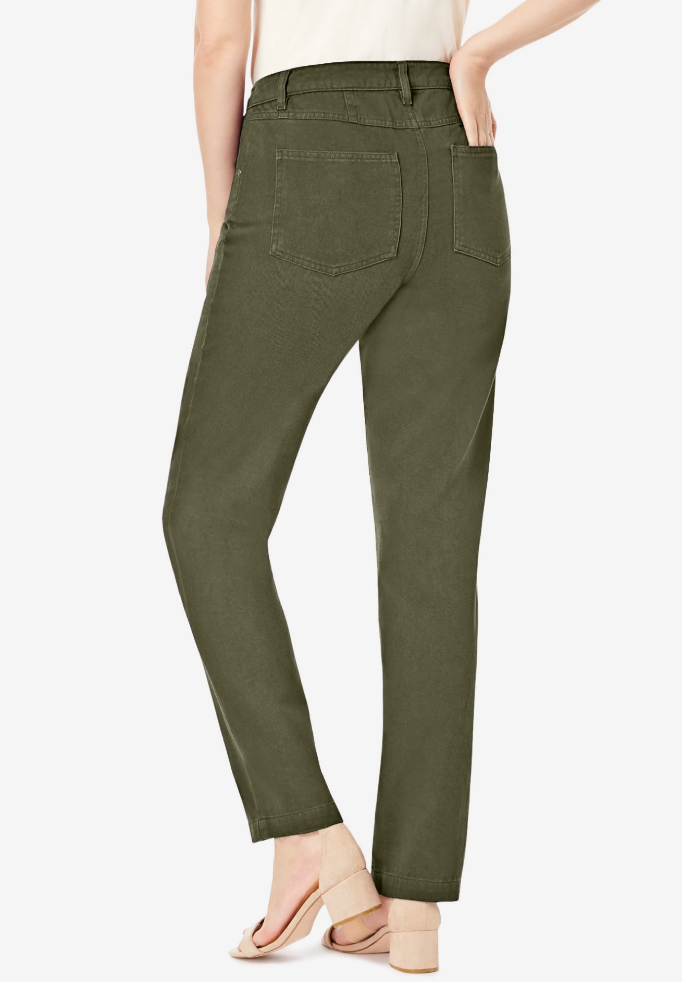 Classic Cotton Denim Straight-Leg Jean image number 1