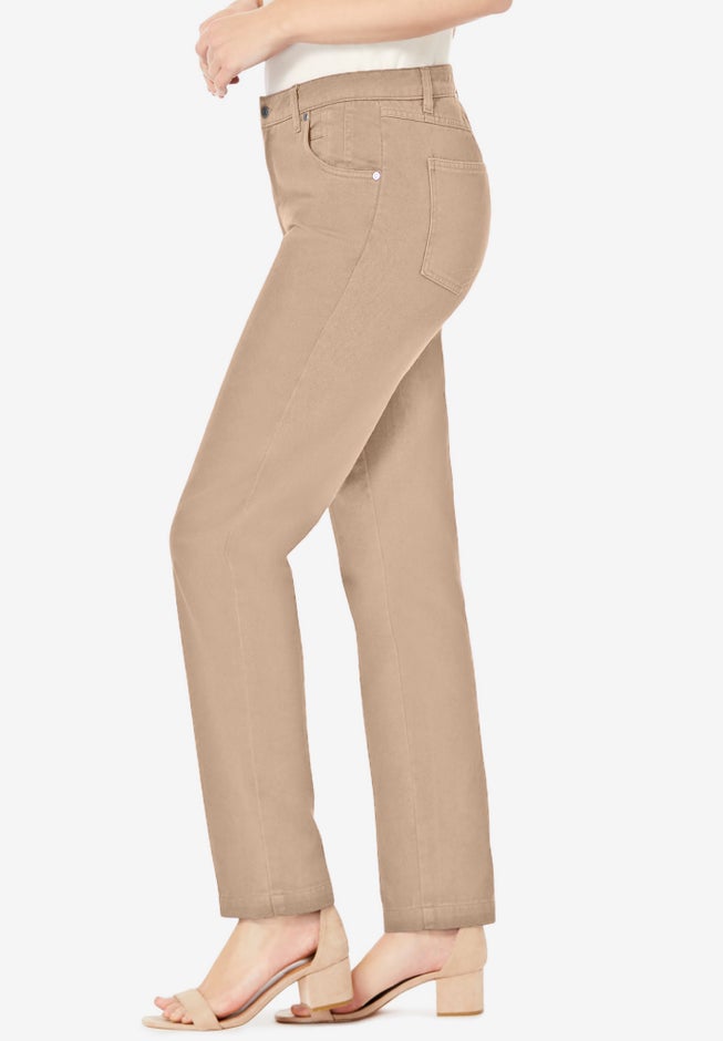 Classic Cotton Denim Straight-Leg Jean image number 2