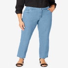 Classic Cotton Denim Straight-Leg Jean image number null