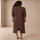 Classic Cotton Denim Midi Skirt image number null