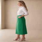 Classic Cotton Denim Midi Skirt image number null
