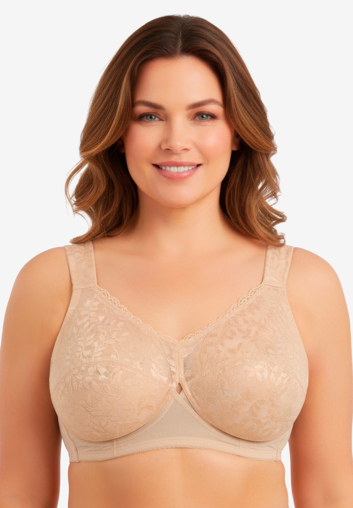 Comfort Choice&reg; Full Coverage Sling Double Band Lace Bra image number 0