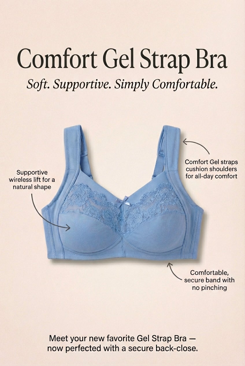 Comfort Choice&reg; Full Coverage Gel Strap Bra image number 4
