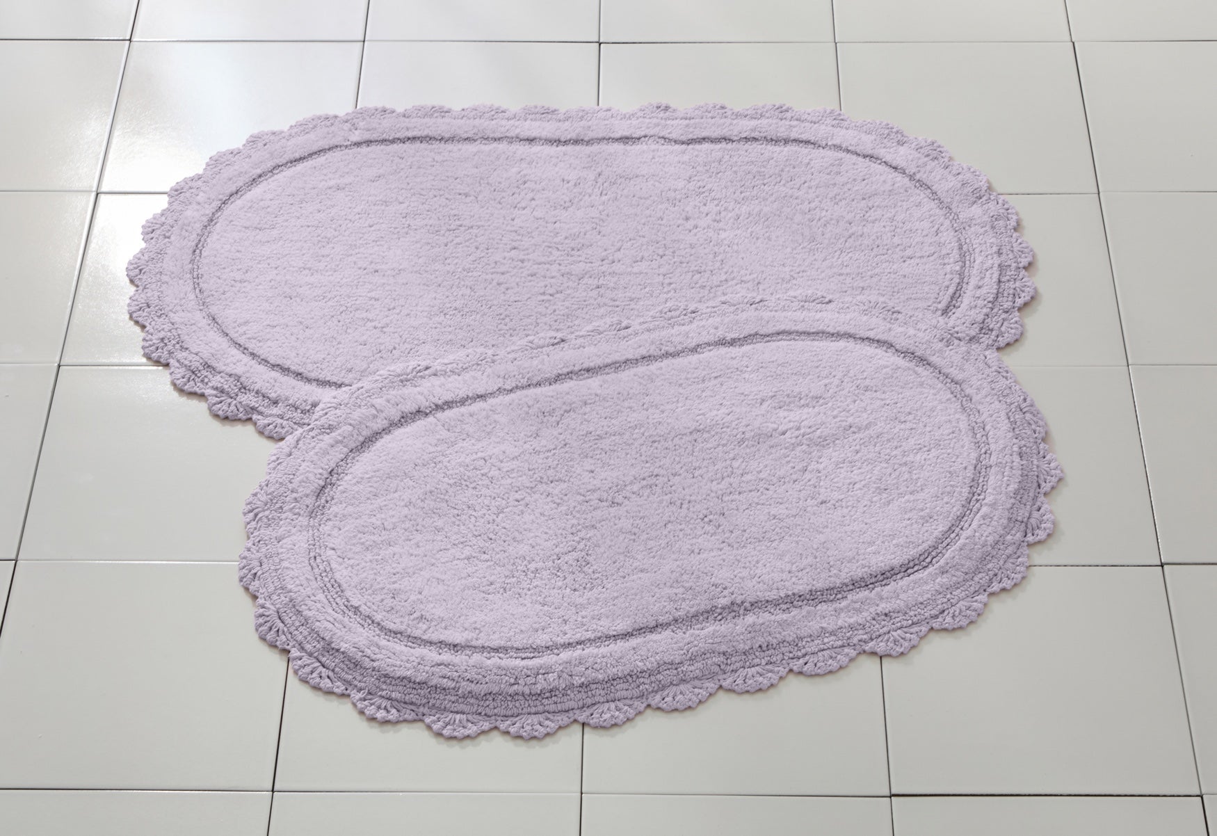 Oval Crochet Bath Mat image number 0