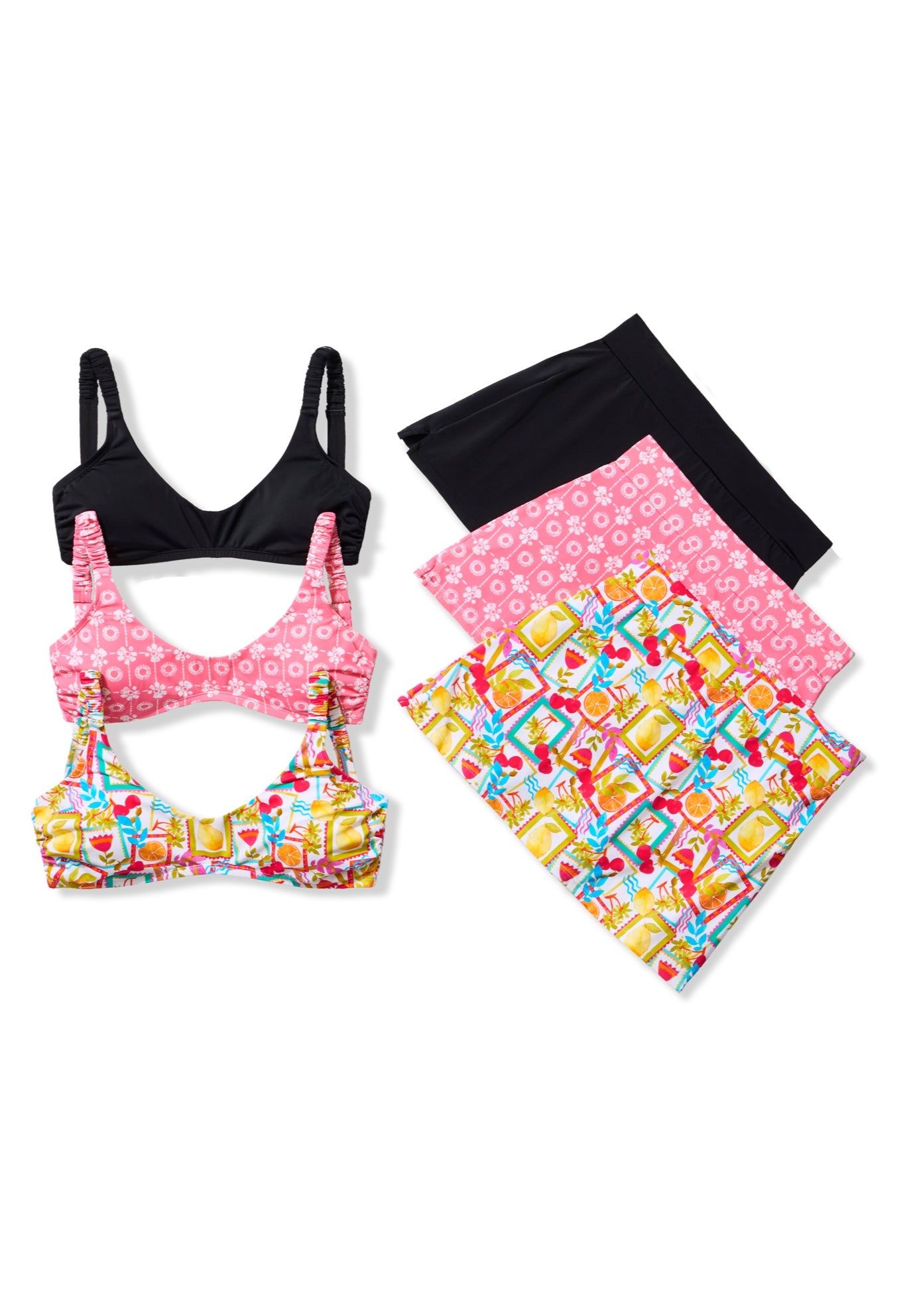 Scoop Neck Shirred Bikini Top image number 8