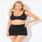 Scoop Neck Shirred Bikini Top image number null