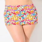 Side Slit Swim Skort with Boyshort image number null