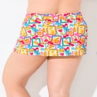 Side Slit Swim Skort with Boyshort image number null