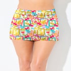 Side Slit Swim Skort with Boyshort image number null
