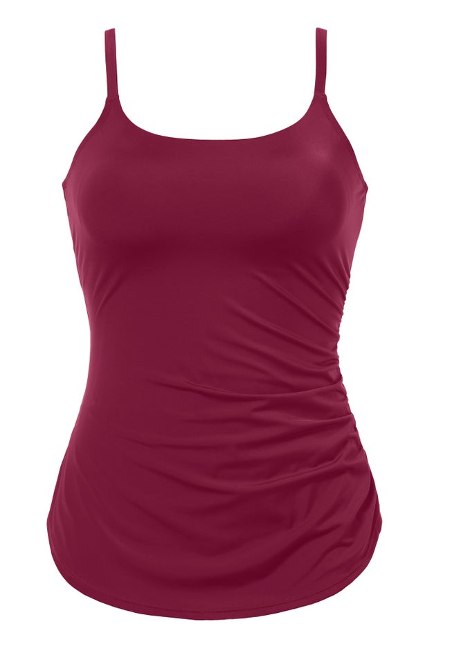 Chlorine Resistant Sarong Front One Piece Swimsuit image number 7