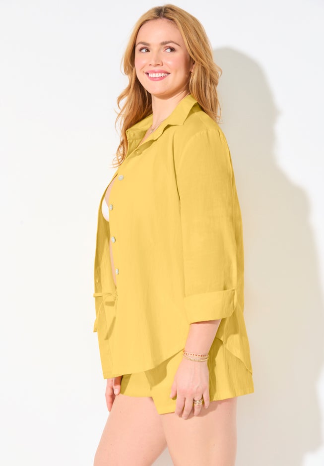 Cotton Beach Shirt Cover Up image number 2