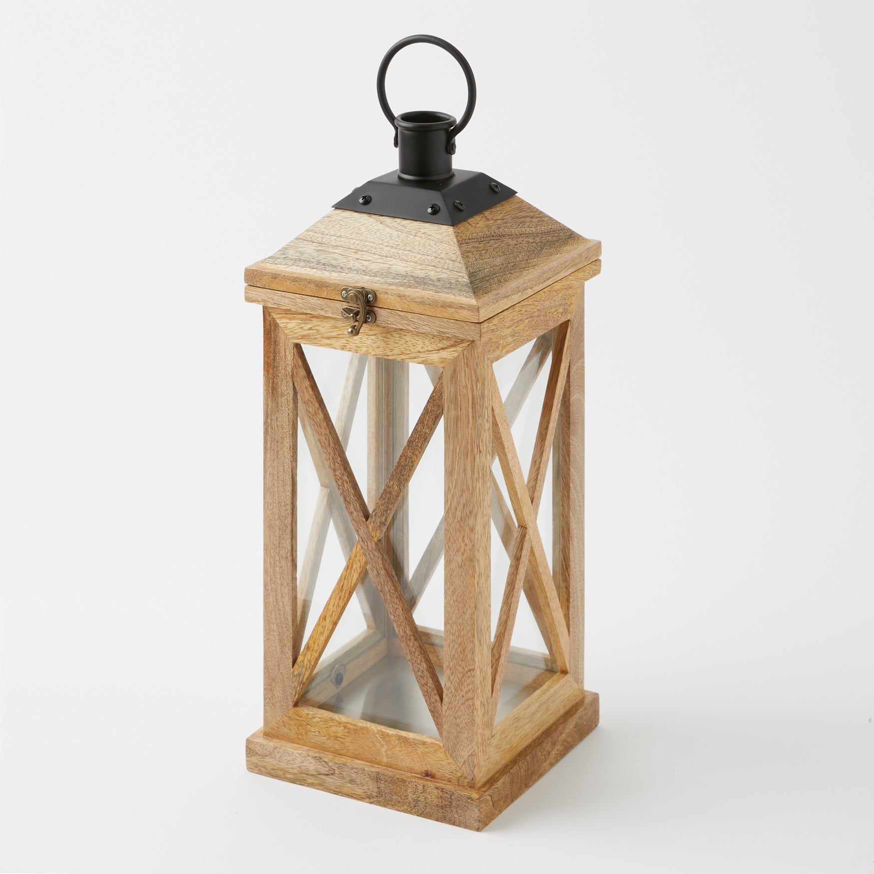  Wooden Square 18" Lantern image number 0