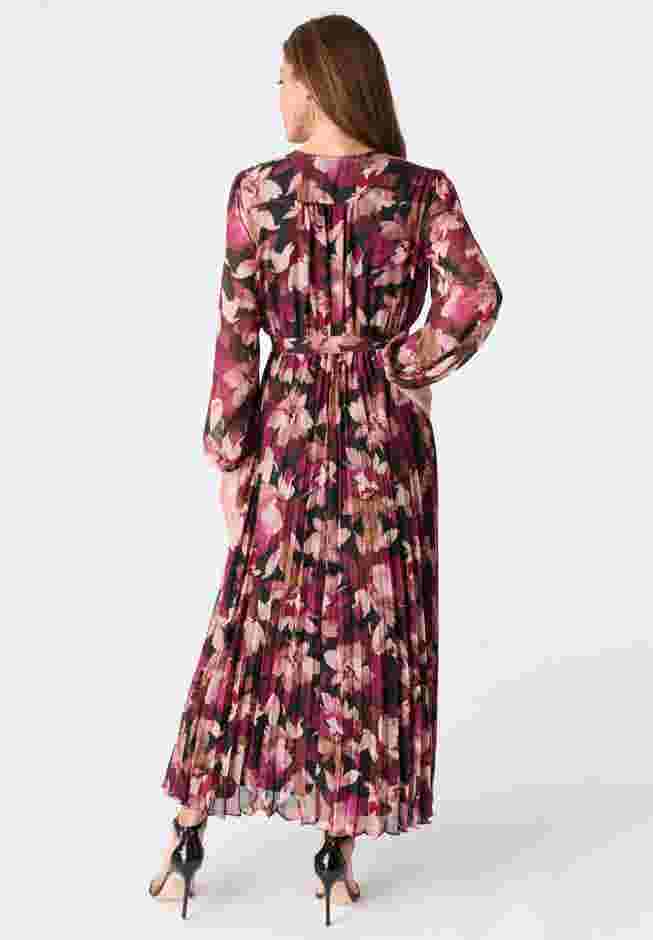 Pleated Chiffon Maxi Dress image number 1