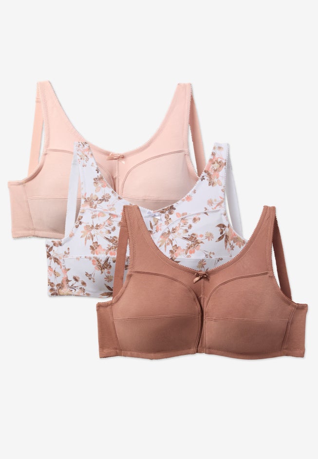 3-Pack Cotton Wireless Bra image number 0