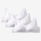 3-Pack Cotton Wireless Bra image number null