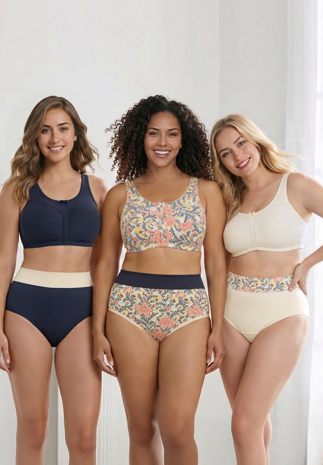 Full Coverage Stretch Cotton Color Block Brief 3-Pack image number 2
