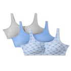 3-Pack Wireless Light Support Cotton Bra image number 1