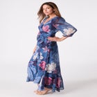 Overlay Ruffle Maxi Dress image number null
