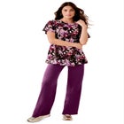 Plus Size Straight Leg Soft Knit Pull On Pant image number null