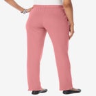 Plus Size Straight Leg Soft Knit Pull On Pant image number null