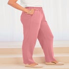 Plus Size Straight Leg Soft Knit Pull On Pant image number null
