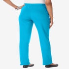 Plus Size Straight Leg Soft Knit Pull On Pant image number null