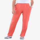 Plus Size Straight Leg Soft Knit Pull On Pant image number null