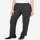 Plus Size Straight Leg Soft Knit Pull On Pant image number null
