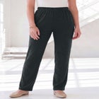 Plus Size Soft Knit Relaxed Pull-On Straight Leg Pant image number 0