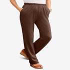 Plus Size Soft Knit Relaxed Pull-On Straight Leg Pant image number 0