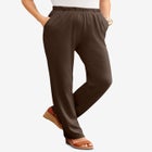 Plus Size Straight Leg Soft Knit Pull On Pant image number null