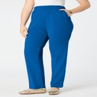 Plus Size Straight Leg Soft Knit Pull On Pant image number null