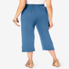 Plus Size Soft Knit Pull-On Capri Pant image number null