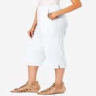 Plus Size Soft Knit Pull-On Capri Pant image number null